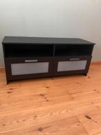 Zwart ikea tv kastje met 2 lades, Ophalen, Gebruikt, 100 tot 150 cm, Minder dan 100 cm