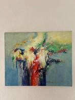 Kleurrijk abstract schilderij, Antiek en Kunst, Ophalen