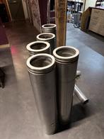 Dubbelwandige kachelpijp Metaloterm, Ophalen, Houtkachel, Zo goed als nieuw, Hangend