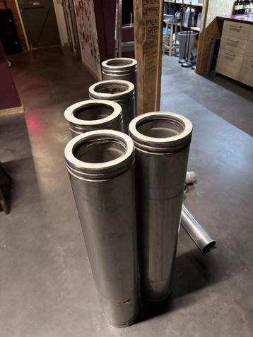 Dubbelwandige kachelpijp Metaloterm beschikbaar voor biedingen