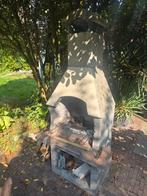 Stenen Tuinbarbecue - Vrijstaand, Gebruikt, Houtskool, Onbekend, Ophalen of Verzenden