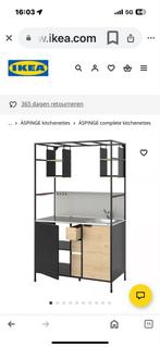 Ikea ÄSPINGE Keuken - Zo goed als nieuw!, Huis en Inrichting, Keuken | Complete keukens, Zwart, Enkelwandige keuken, Ophalen of Verzenden