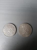 2 zilveren rijksdaalders, Postzegels en Munten, Munten | Nederland, Ophalen, Koningin Juliana, 2½ gulden