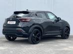 Nissan Juke 1.6 Hybrid Tekna Automaat / Navigatie via Apple, Auto's, Nissan, Gebruikt, Zwart, Bedrijf, Hybride Elektrisch/Benzine