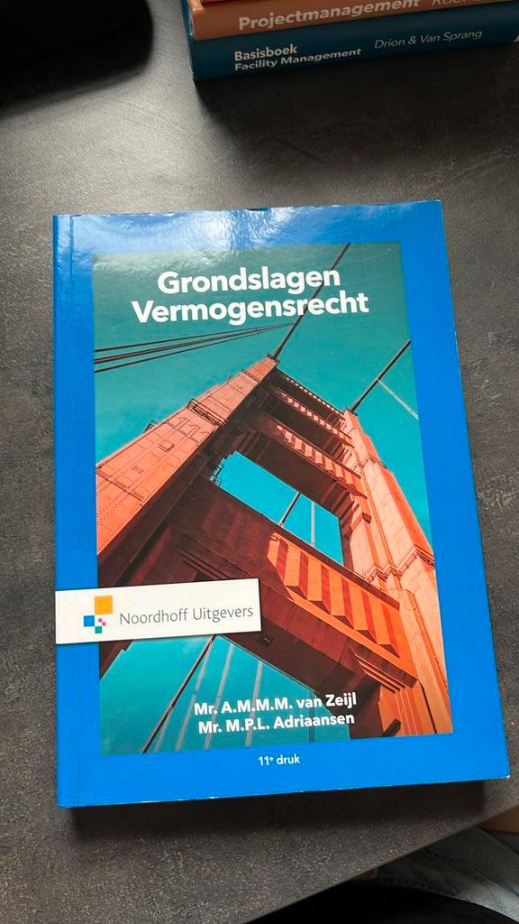 Mr.A.M.M.M. van Zeijl - Grondslagen Vermogensrecht, Boeken, Wetenschap, Zo goed als nieuw, Ophalen of Verzenden