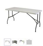 Eurotrail Pavilion M tafel 180x75x74cm grey-white (nieuw), Ophalen of Verzenden, Nieuw, Campingtafel