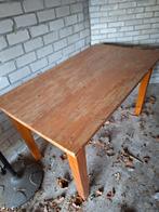 Teak houten tafel 80 x 140, en 4 bijpassende stoelen., Huis en Inrichting, Tafels | Eettafels, Ophalen of Verzenden, Zo goed als nieuw