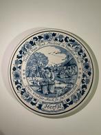 Herfst - Delfts Blauw Wandbord - Herfsttafereel, Antiek en Kunst, Ophalen of Verzenden