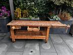 Mooie 150 jaar oude gerestaureerde werkbank., Doe-het-zelf en Verbouw, Werkbanken, Ophalen, Gebruikt, 170 cm of meer, Bankschroef