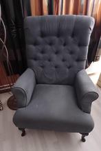 Grijze fauteuil, Huis en Inrichting, Fauteuils, Ophalen, Zo goed als nieuw, 75 tot 100 cm, 50 tot 75 cm