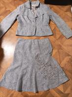 Intown linnen pak blazer + rok maat M, Kleding | Dames, Maat 38/40 (M), Kostuum of Pak, Ophalen of Verzenden, Grijs