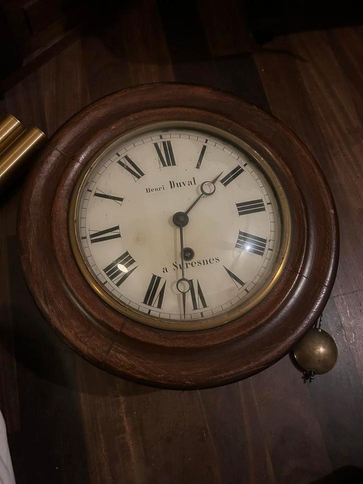 Antieke Henri Duval Koekoeksklok Suresnes Frankrijk Hout, Antiek en Kunst, Antiek | Klokken, Ophalen