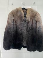 Echte blauwvos fox fur bontjas XL black dye vossenbont, Verzenden, Zo goed als nieuw, Maat 46/48 (XL) of groter, Zwart