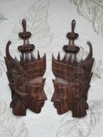 Harthouten Balinees prachtig houtsnijwerk Rama en Sita, Antiek en Kunst, Ophalen of Verzenden