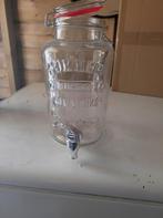 Glas Limonadetap kan tap 3 lt, Huis en Inrichting, Ophalen, Zo goed als nieuw