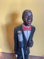Houten beeld Jazz zanger 1 meter hoog, Antiek en Kunst, Ophalen of Verzenden