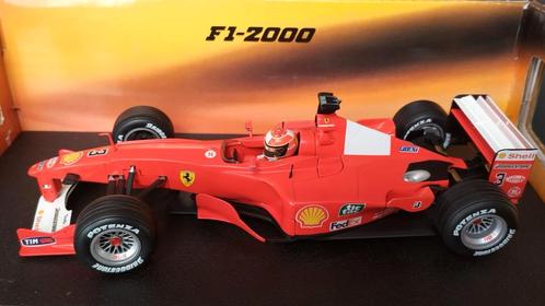 Ferrari F1 2000 Michael Schumacher 1:18 Hotwheels Pol, Hobby en Vrije tijd, Modelauto's | 1:18, Zo goed als nieuw, Hot Wheels