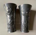 Twee unieke Art deco vazen/kandelaars Kayserzinn (tin), Ophalen of Verzenden