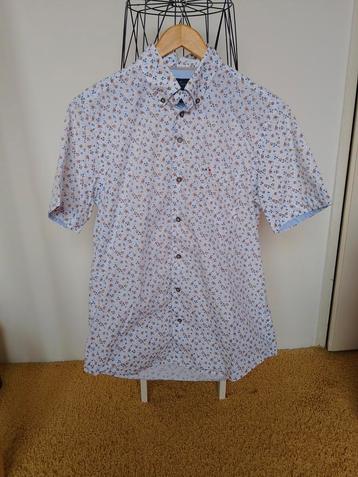 Overhemd/blouse korte mouw Portofino met print maat L/41/42 