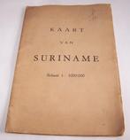 Antieke opvouwbare kaart van Suriname. 1: 1000.000 Izgs., Ophalen of Verzenden