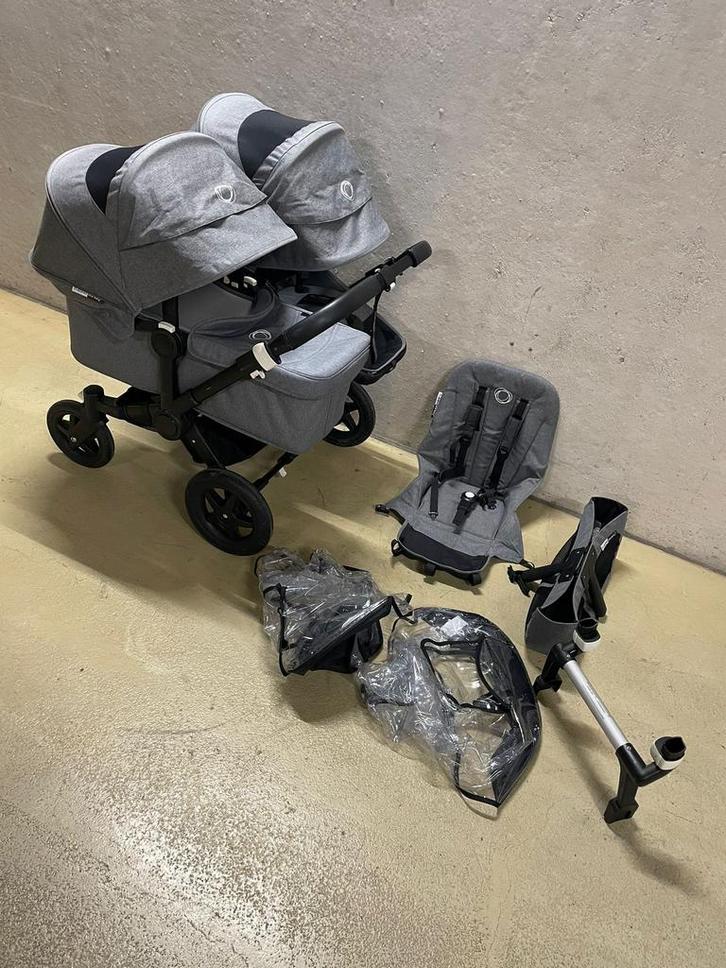 Bugaboo donkey 2-3 duo, Kinderen en Baby's, Kinderwagens en Combinaties, Zo goed als nieuw, Combiwagen, Bugaboo, Duowagen, Luchtbanden