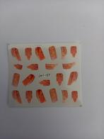 Velletje nagel water decals stickers jel-27 oranje, Nieuw, Oranje, Toebehoren, Handen en Nagels