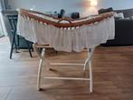 Mooie rieten wieg met standaard, matras en bekleding, Kinderen en Baby's, Babywiegjes en Ledikanten, Ophalen, Gebruikt, Wieg