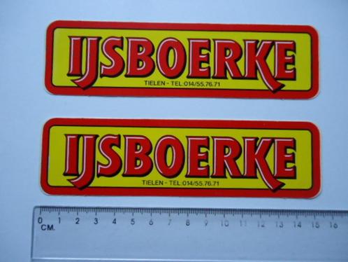 sticker IJSBOERKE racefiets team vintage wielrennen retro ij, Verzamelen, Stickers, Verzenden