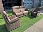 Bankstel Prominent Wellington bank stof leer fauteuil stoel, Ophalen, Prominent, Geen, Geen