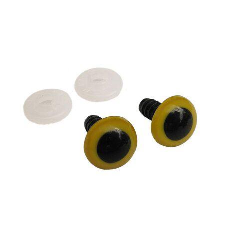 GEZOCHT!!! gele veiligheidsoogjes van ongeveer 10 mm, Hobby en Vrije tijd, Breien en Haken, Zo goed als nieuw, Haken, Wol of Garen