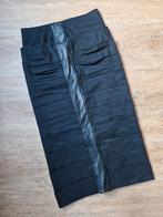 Lange, zwarte rok met stroken van ZA-EK NIEUW Maat 36, Kleding | Dames, ZA-EK, Zwart, Nieuw, Ophalen of Verzenden