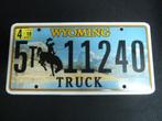 Kentekenplaat licenseplate Wyoming no. 4 USA, Auto's, Gebruikt, Ophalen of Verzenden