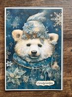 Dubbele kerstkaart ‘kerstbeer’ om zelf af te maken, Hobby en Vrije tijd, Kaarten | Zelf maken, Ophalen of Verzenden, Nieuw, Kerst
