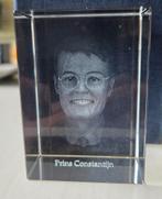 3D hologram glazen kubus - Prins Constantijn, Verzamelen, Ophalen of Verzenden, Nieuw, Nederland, Overige typen