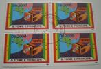 S. Tome E Principe - Blok van 4 zegels - 1991, Postzegels en Munten, Verzenden, Overige landen, Gestempeld