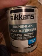 Sikkens Binnenlak Zwart - 0.75L, Doe-het-zelf en Verbouw, Verf, Beits en Lak, Zwart, Ophalen of Verzenden, Zo goed als nieuw, Lak