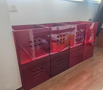 Ikea Lekman bakken rood voor Ikea Expedit of Kallax beschikbaar voor biedingen