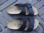GRATIS VERZENDEN LUXE ZWARTE LEREN ARIZONA BIRKENSTOCKS MT37, Slippers, Verzenden, Zwart, Nieuw