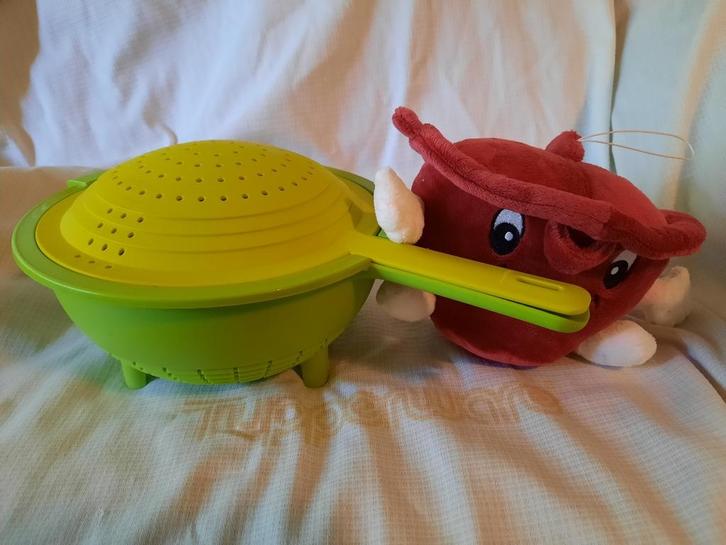 Tup. adv. 7: Duo Vergiet, Huis en Inrichting, Keuken | Tupperware, Gebruikt, Overige typen, Ophalen of Verzenden