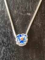 Zilveren Viooltje Ketting - Pandora Compatibel, Met hanger, Nieuw, Zilver, Verzenden