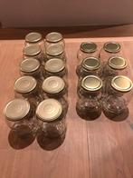 Glazen potjes met deksel - jam trouwen feest wecken inmaken, Huis en Inrichting, Ophalen, Gebruikt
