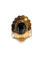 14k gouden ring met een granaatsteen, -, -, Ophalen of Verzenden, Zo goed als nieuw