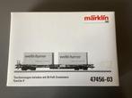 Marklin 47456-03 Hupac draagwagen "welti-furrer", Wisselstroom, Wagon, Ophalen of Verzenden, Zo goed als nieuw