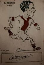 Ajax & Feyenoord Karikatuurkaarten (1943, gesigneerd)., Maat XL, Ophalen