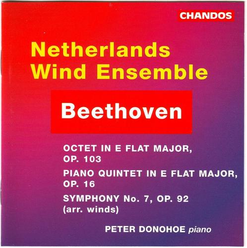 Het Nederlands Blazers Ensemble in Beethoven, Cd's en Dvd's, Cd's | Klassiek, Zo goed als nieuw, Kamermuziek, Classicisme, Ophalen of Verzenden
