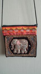 Geborduurd Crossbody- of Schouder-TASJE > Handwerk < OLIFANT, Antiek en Kunst, Ophalen of Verzenden