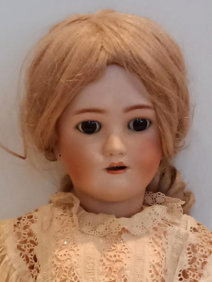 Antieke pop Heinrich Handwerck/Simon & Halbig 72 cm, Verzamelen, Poppen, Gebruikt, Pop, Ophalen of Verzenden