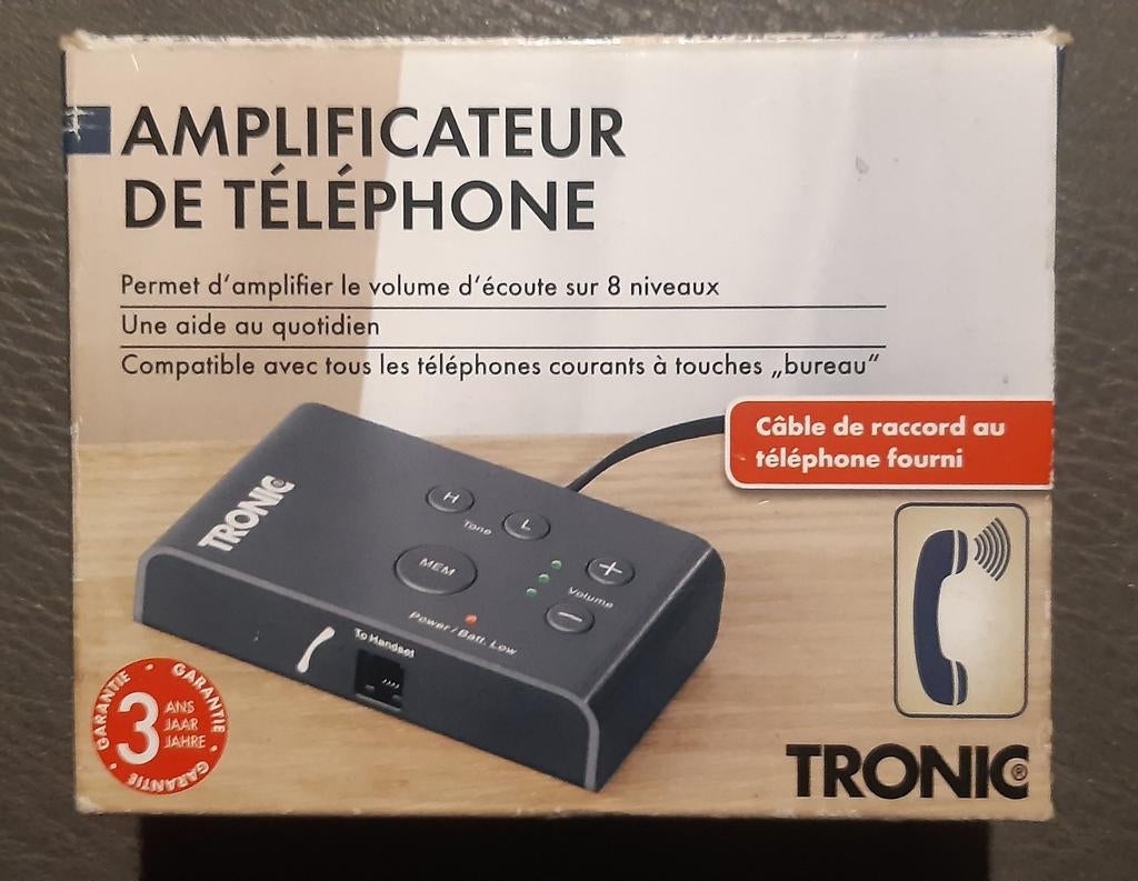 Telefoon-Hoorversterker voor vaste Telefoon (Tronic KH-5010), Telecommunicatie, Vaste telefoons | Handsets en Draadloos, Zo goed als nieuw