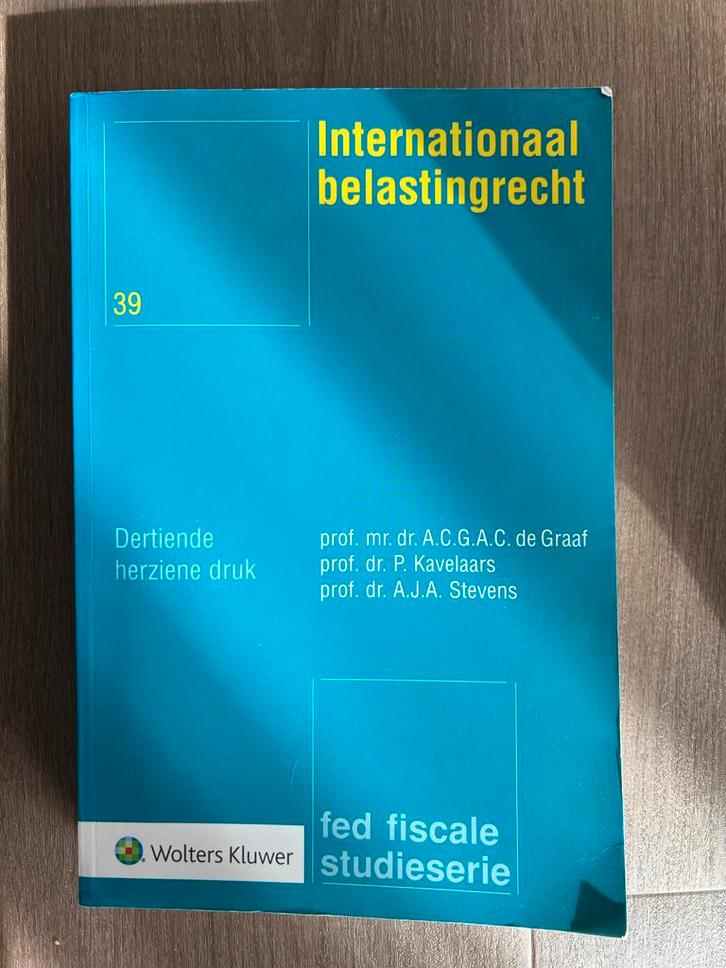 Internationaal Belastingrecht - 13e druk, Boeken, Studieboeken en Cursussen, Gelezen, WO, Alpha, Ophalen of Verzenden