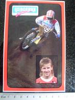 briefkaart sticker donny schmit 125cc 1990 motocross, Verzamelen, Sport, Ophalen of Verzenden, Zo goed als nieuw